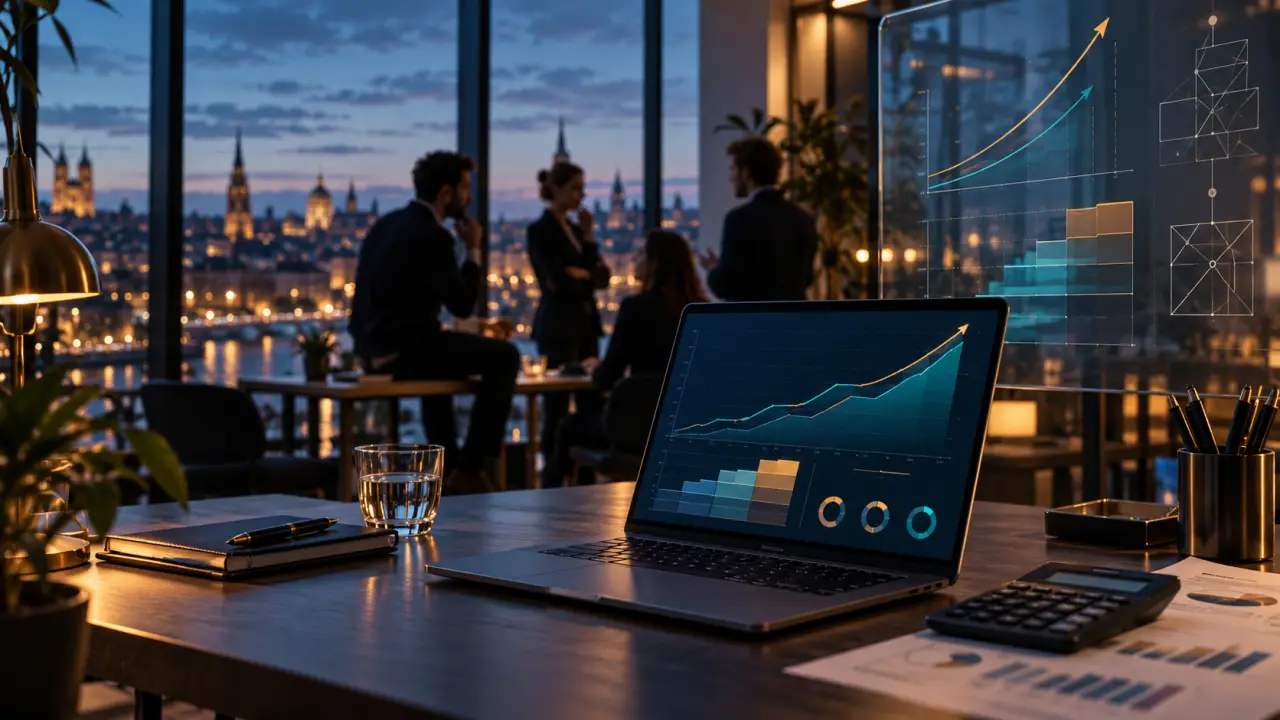 Équipe de startup B2B analysant une stratégie de prix et de marge