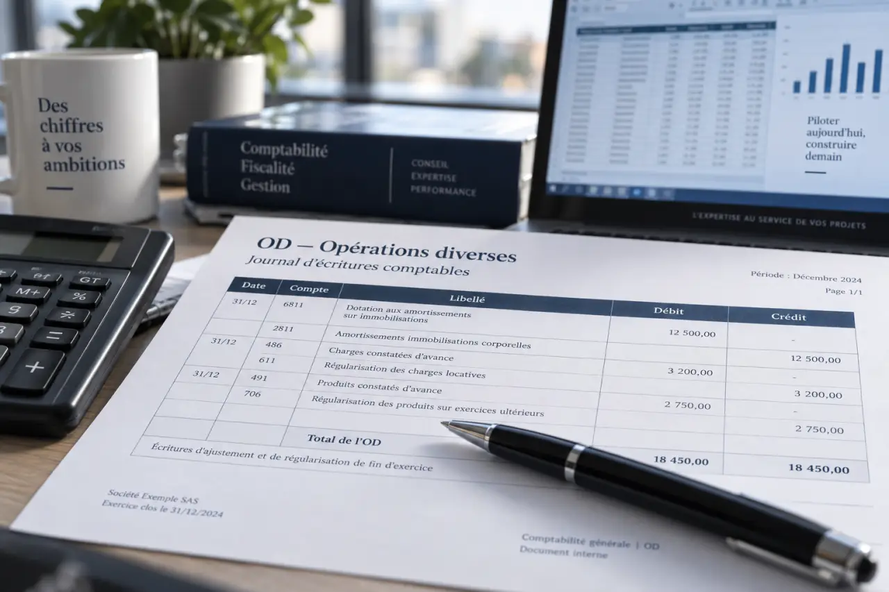 OD en comptabilité : le journal des écritures qui corrigent et régularisent les comptes