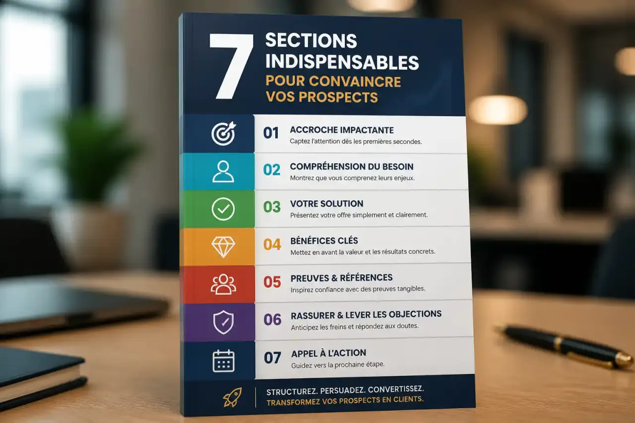 Plaquette commerciale : 7 sections indispensables pour convaincre vos prospects