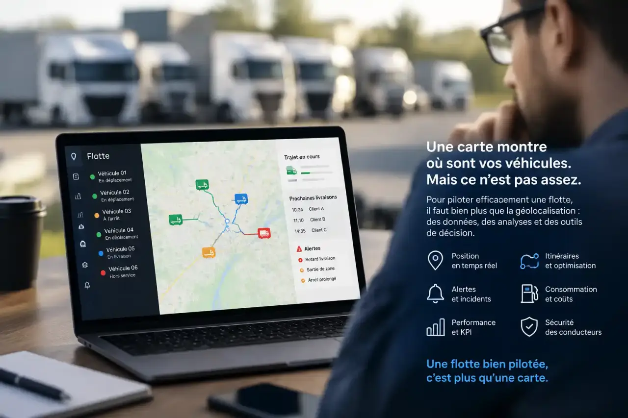 Logiciel de géolocalisation : pourquoi une carte seule ne suffit pas pour piloter une flotte
