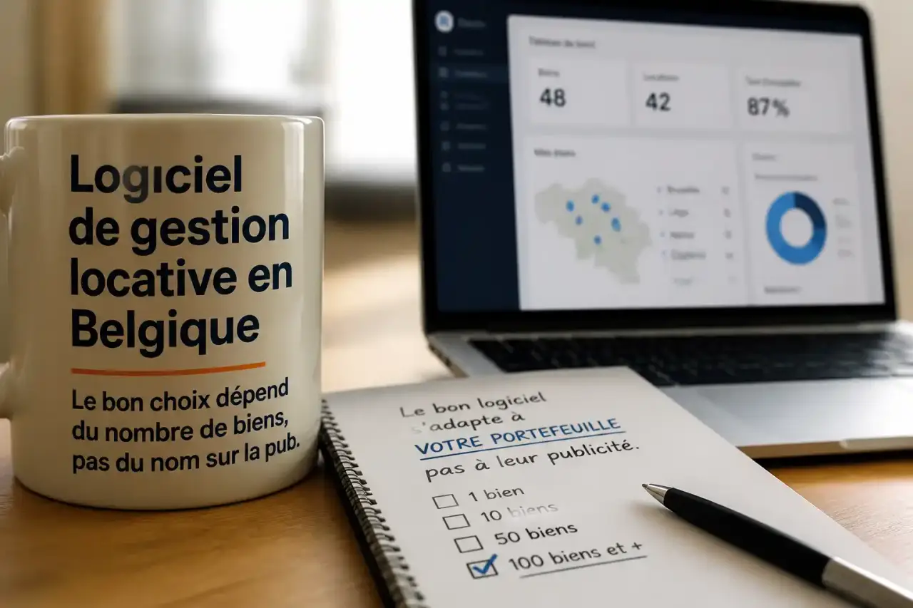 Logiciel de gestion locative en Belgique : le bon choix dépend du nombre de biens, pas du nom sur la pub