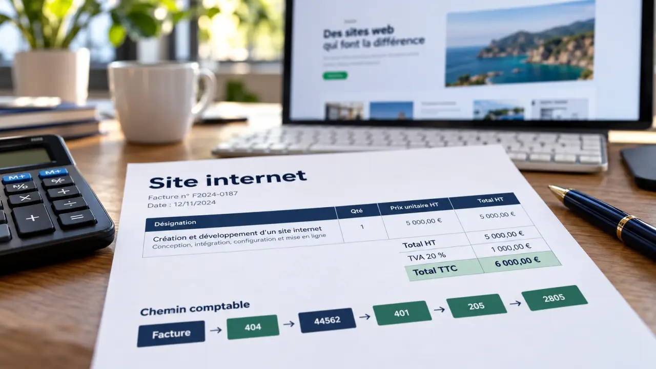 Comptabilisation d’un site internet : les comptes à utiliser, de la facture à l’amortissement