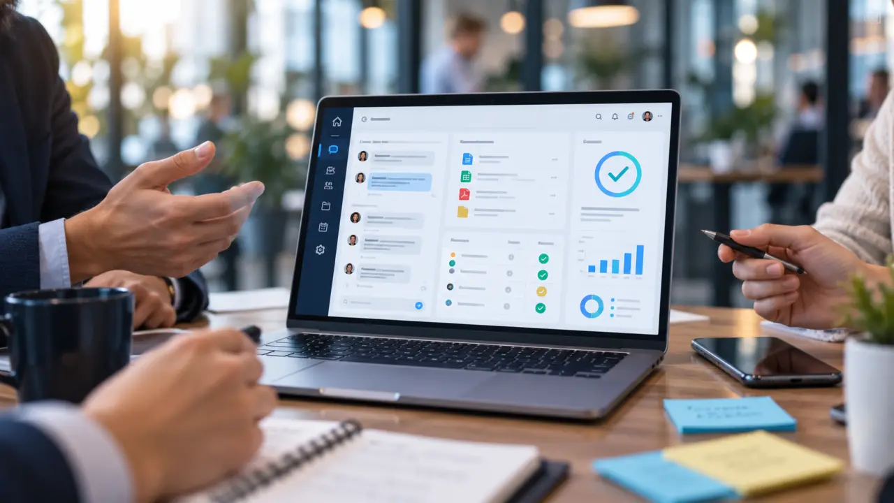 Une plateforme collaborative SaaS centralise les échanges, les documents et les décisions