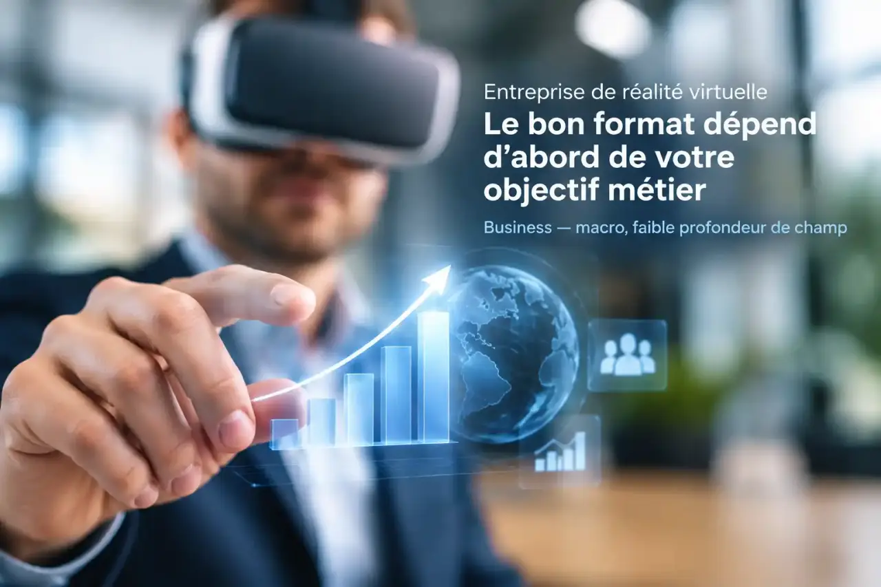 Entreprise de réalité virtuelle : le bon format dépend d’abord de votre objectif métier