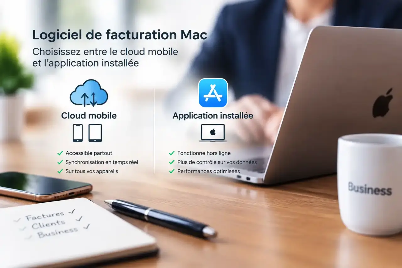 Logiciel de facturation Mac : choisissez entre le cloud mobile et l’application installée